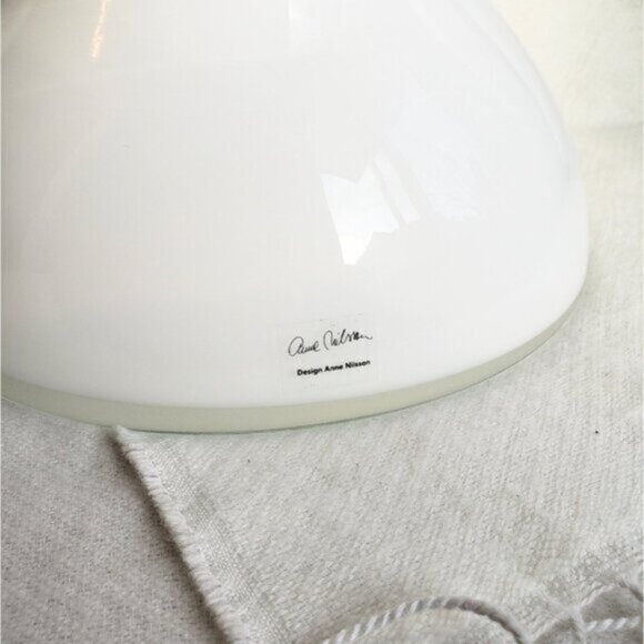 Anne Nilsson for Ikea Vintage Diabolo Cased Glass Vase Large White Hourglass - Picture 2 of 8